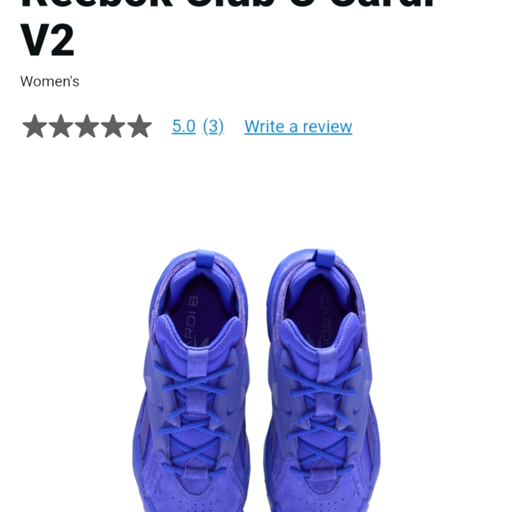 Cardi's edition Reebok